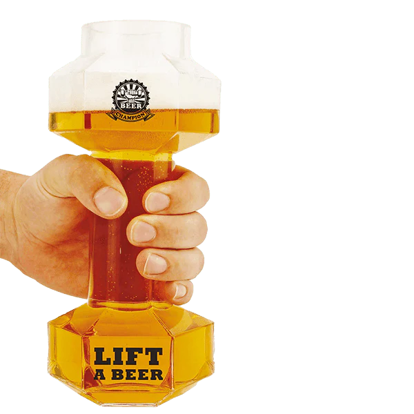 Bierglas "Hantel"
