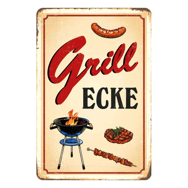 Blechschild "Grill Ecke" - Image 2