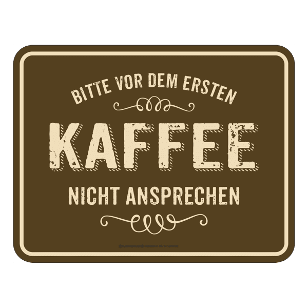 Blechschild "Kaffee"