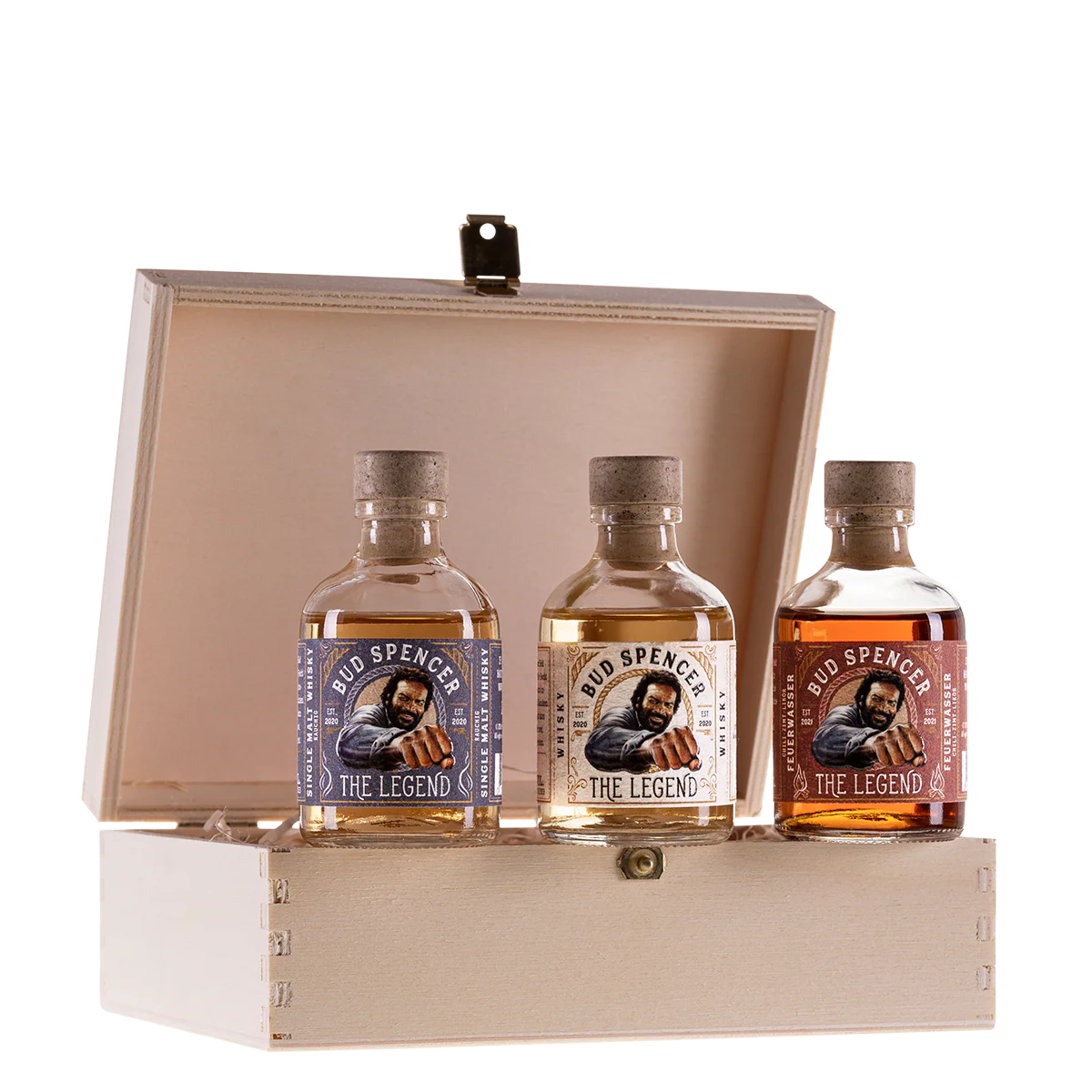 Bud Spencer Whisky Geschenkset in Holzbox