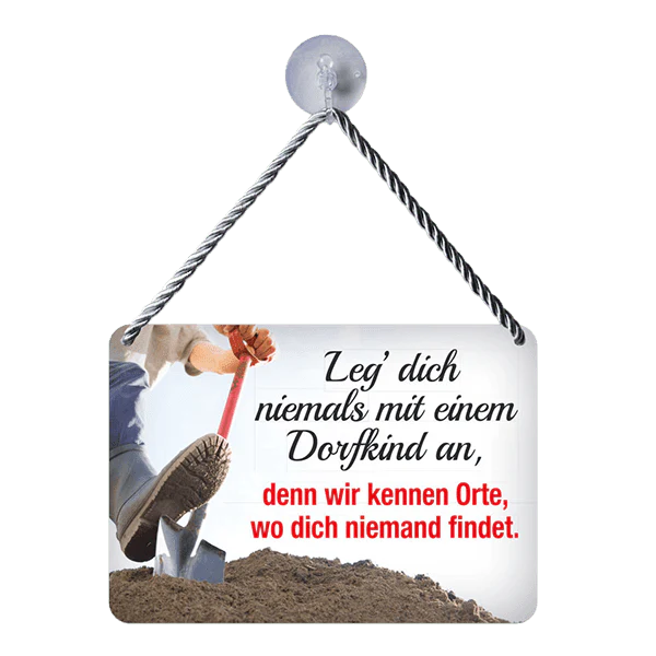 Hängeschild "Dorfkind"