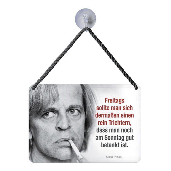 Hängeschild "Freitags"