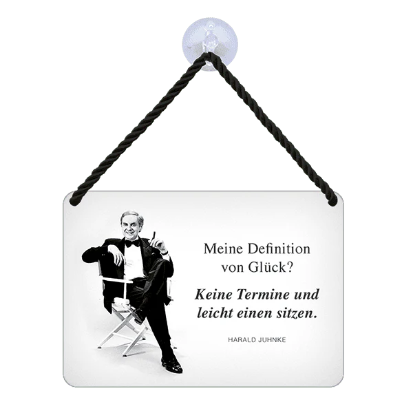 Hängeschild "Glücksdefinition"