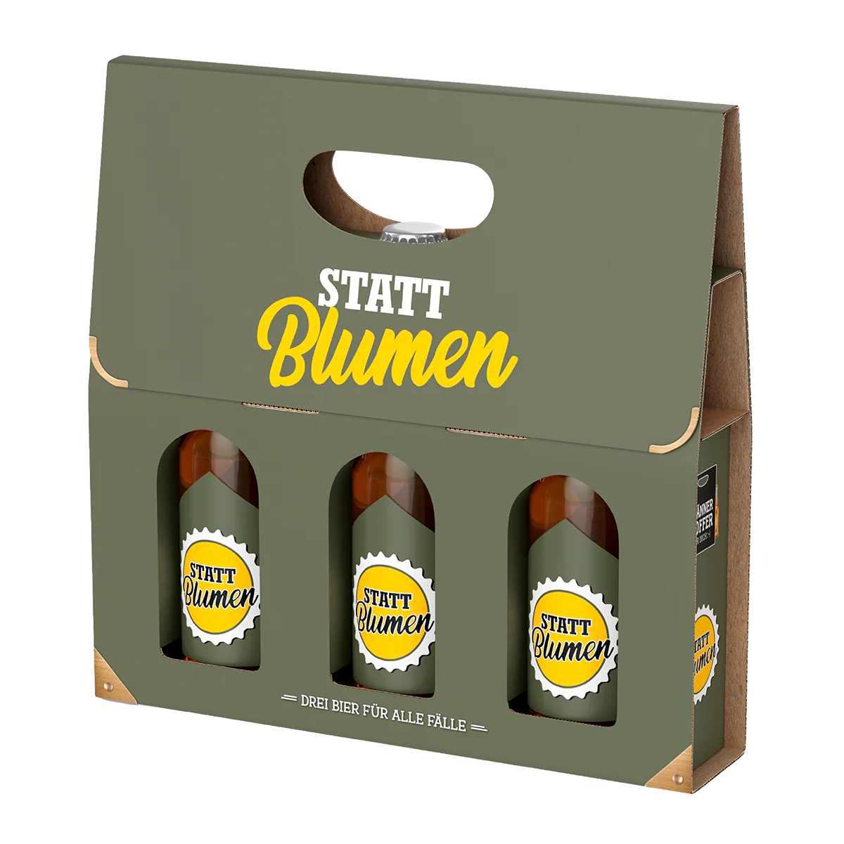 Männerkoffer "Statt Blumen"