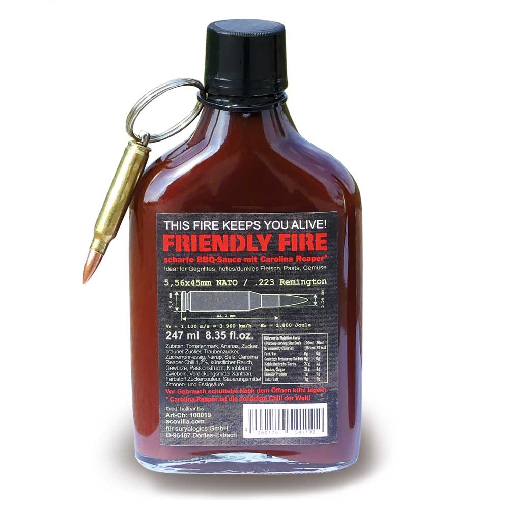 Rauchige BBQ Sauce "Friendly Fire" mit Schlüsselanhänger - Image 2