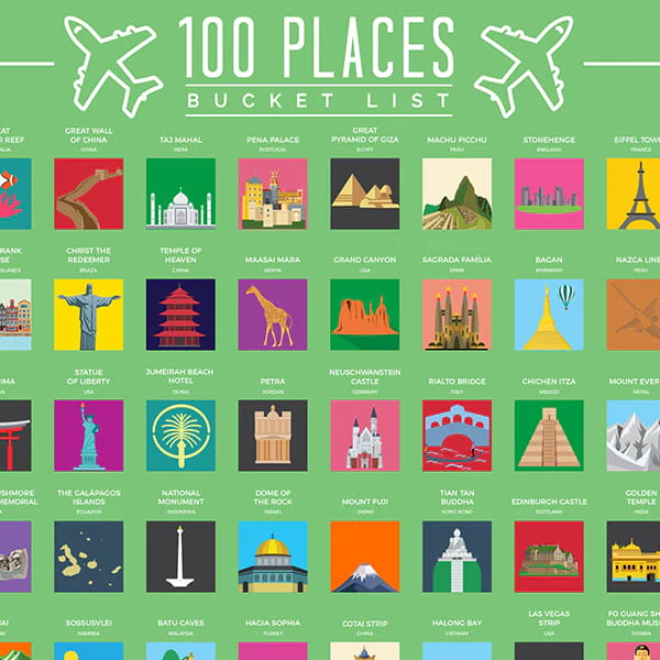 Rubbel-Poster "100 Places - Bucket List" - Image 3
