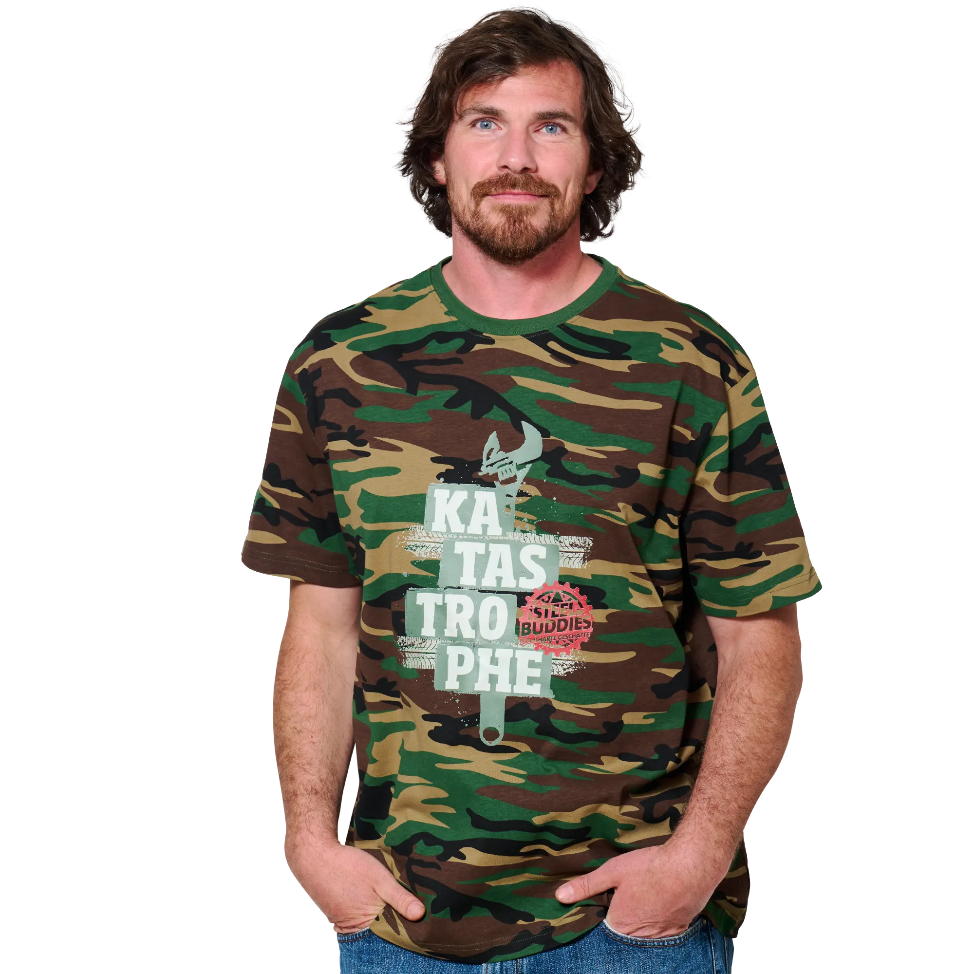 Steel Buddies Camo T-Shirt "Katastrophe"