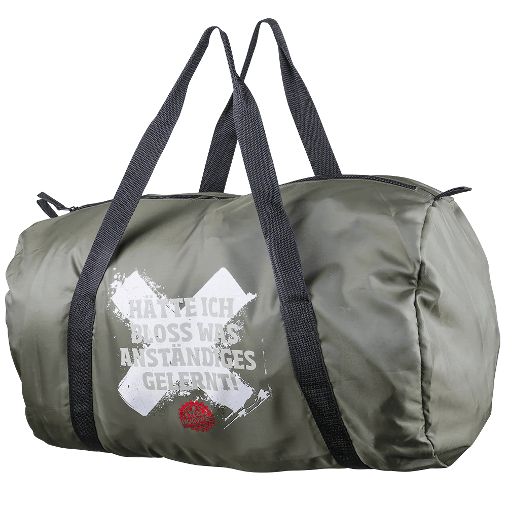 Steel Buddies faltbarer Barrel Bag "Gelernt"