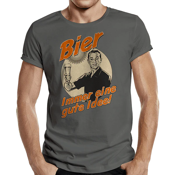 T-Shirt "Bier - immer eine gute Idee"