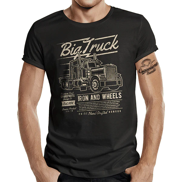 T-Shirt "Big Truck" von Gasoline Bandit