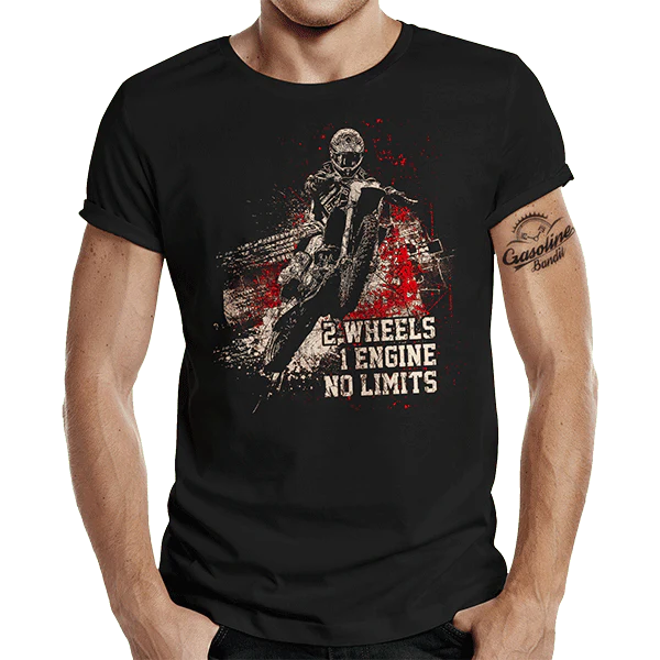 T-Shirt "No Limits" von Gasoline Bandit