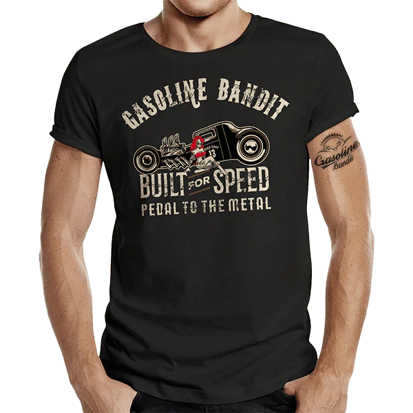 T-Shirt "Pedal to the Metal" von Gasoline Bandit