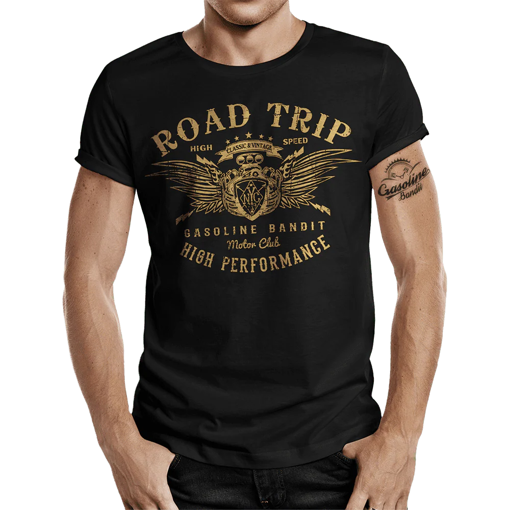 T-Shirt "Road Trip" von Gasoline Bandit