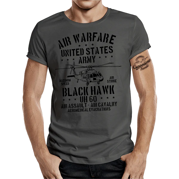 T-Shirt "USAF Black Hawk" von Gasoline Bandit