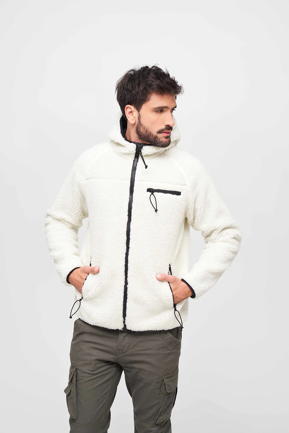 Teddyfleece Kapuzenjacke von Brandit - Image 3