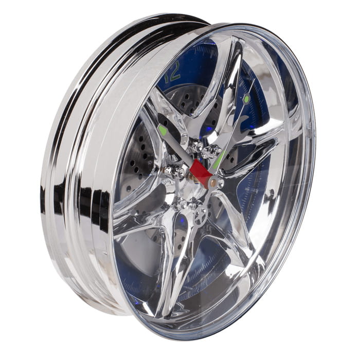 Wanduhr "Felge" mit blauer LED Beleuchtung - Image 2